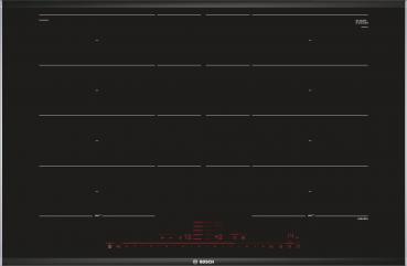 ARDEBO.de Bosch PXY875DC1E Autarkes Induktionskochfeld, Glaskeramik, 80 cm breit, Edelstahl-Rahmen, Sensor-Tasten