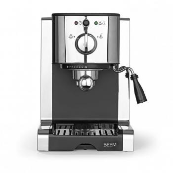 ARDEBO.de BEEM Perfect Espresso Siebträgermaschine, mit Kapseleinsatz, 20bar, 1,25L, silber/schwarz (03260)