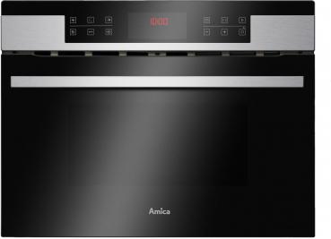 ARDEBO.de Amica EBC 841 600 E Kompakt-Einbaubackofen, 60 cm breit, 44 L, mit Mikrowelle, 13 Automatikprogramme, CoolDoor3, edelstahl