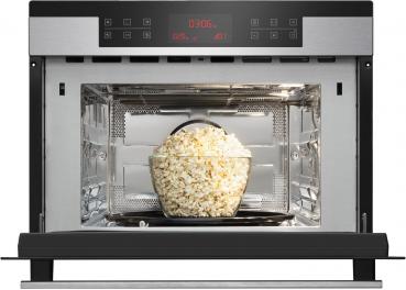 Amica EBC 841 600 E Kompakt-Einbaubackofen, 60 cm breit, 44 L, mit Mikrowelle, 13 Automatikprogramme, CoolDoor3, edelstahl