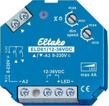 ARDEBO.de Eltako ELD61/12-36V DC LED-Dimmschalter, Power MOSFET bis 4A (61100865)