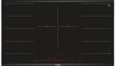 ARDEBO.de Bosch PXV975DV1E Serie 8 Induktionskochfeld, Glaskeramik, 90 cm breit, Alurahmen, Home Connect, DirectSelect Premium