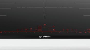Bosch PXV975DV1E Serie 8 Induktionskochfeld, Glaskeramik, 90 cm breit, Alurahmen, Home Connect, DirectSelect Premium