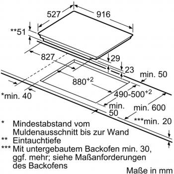 Bosch PXV975DV1E Serie 8 Induktionskochfeld, Glaskeramik, 90 cm breit, Alurahmen, Home Connect, DirectSelect Premium