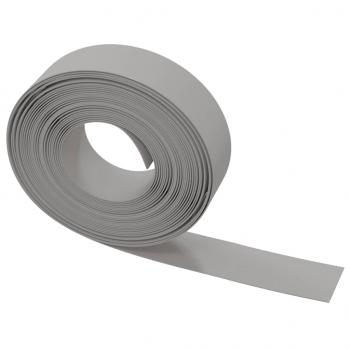 Rasenkanten 2 Stk. Grau 10 m 15 cm Polyethylen