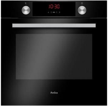 ARDEBO.de Amica EBX 944 610 SM EEK: A XXL Einbaubackofen, 60 cm breit, 77 L, Heißluft, SoftClose, Teleskopauszug, schwarz matt