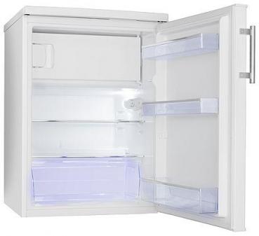 Amica KS 15915 W Standkühlschrank, 60 cm breit, 136 L, Automatische Abtauung, LED-Beleuchtung, Gefrierfach, weiß