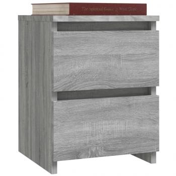 Nachttische 2 Stk. Grau Sonoma 30×30×40 cm Holzwerkstoff