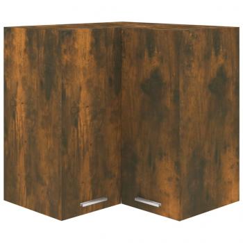 Eck-Hängeschrank Räuchereiche 57x57x60 cm Holzwerkstoff