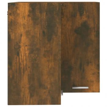 Eck-Hängeschrank Räuchereiche 57x57x60 cm Holzwerkstoff