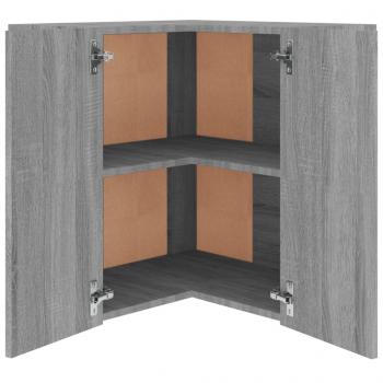 Eck-Hängeschrank Grau Sonoma 57x57x60 cm Holzwerkstoff