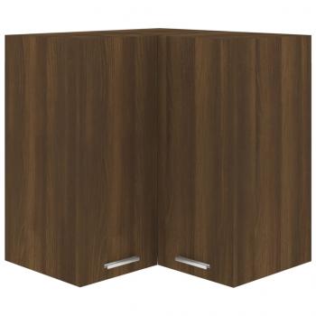 Eck-Hängeschrank Braun Eichen-Optik 57x57x60 cm Holzwerkstoff