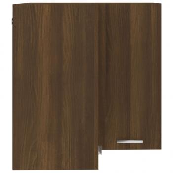 Eck-Hängeschrank Braun Eichen-Optik 57x57x60 cm Holzwerkstoff