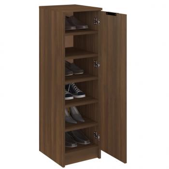 Schuhschrank Braun Eichen-Optik 30x35x100 cm Holzwerkstoff