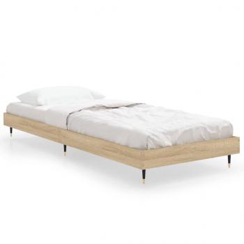 Bettgestell Sonoma-Eiche 75x190 cm Holzwerkstoff