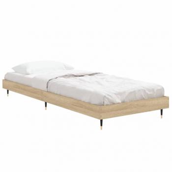 Bettgestell Sonoma-Eiche 75x190 cm Holzwerkstoff