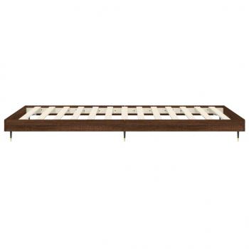 Bettgestell Braun Eichen-Optik 90x190 cm Holzwerkstoff