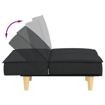 Schlafsofa Schwarz Stoff