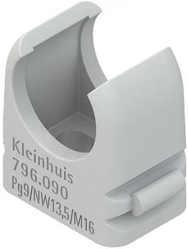 Kleinhuis 796.231 RO-CLIP-Rohrschelle, M25, für Kabel-Ø 25-26 mm, Kunststoff PP, RAL 7035, (Menge: 100 Stück je Bestelleinheit)