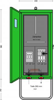 ARDEBO.de - A 80-1Z Anschlussschrank 55 kVA mit beigepackt