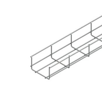 Niedax GR 60.100 E3 Gitterrinne, U-förmig, 60x100x3000 mm, Draht-Ø 3,5 mm, Edelstahl, W (Menge: 3 m je Bestelleinheit)