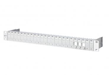 Metz Connect 130920-00-E Modul 19 Zoll Modulträger 1HE 24 Port lichtgrau unbestückt, geschirm