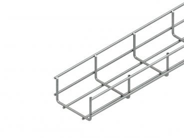 Niedax GRS 60.100 E3 Gitterrinne, U-förmig, 60x100x3000 mm, Draht-Ø 4,5 mm, Edelstahl,  (Menge: 3 m je Bestelleinheit)