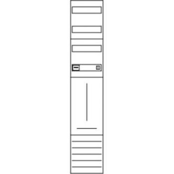 ARDEBO.de - ZSD-N19A1187 Zählerfeld, 1-feldrig, vorbereitet, Version N19A1187