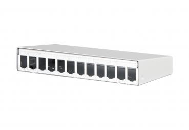 Metz Connect 130861-1202-E Modul AP-Gehäuse 12 Port reinweiß, unbestückt