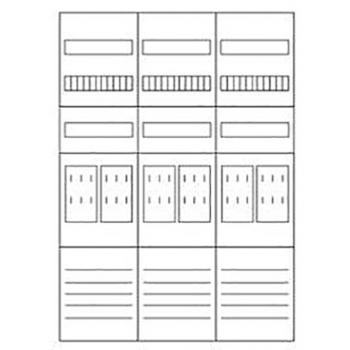 Eaton Electric ZSD-Z37B0022 Zählerfeld, 3-feldrig, vorbereitet, Version Z37B0022