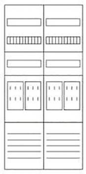 Eaton Electric ZSD-Z27B0019 Zählerfeld, 2-feldrig, vorbereitet, Version Z27B0019