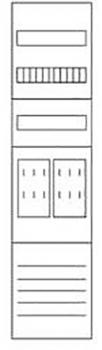 Eaton Electric ZSD-Z17B0016 Zählerfeld, 1-feldrig, vorbereitet, Version Z17B0016