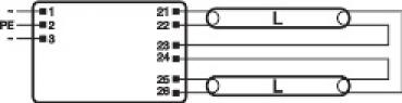 Osram QT-FIT8 2X58 QUICKTRONIC® FIT 8 2X58