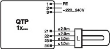 Osram QTP-T/E 1X18,2X18 QUICKTRONIC® PROFESSIONAL M 1X18,2X18