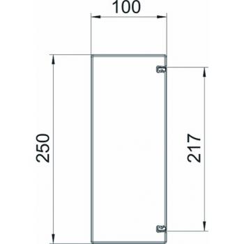 Obo Bettermann BSKM 1025 FS Brandschutzkanal I30 bis I120 mit Innenbeschichtung 100x250x2000, S (Menge: 2 m je Bestelleinheit)