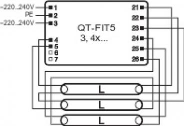 Osram QT-FIT5 3X14,4X14 QUICKTRONIC® FIT 5 3X14,4X14