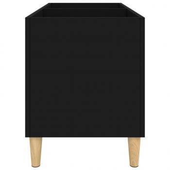 Plattenschrank Schwarz 74,5x38x48 cm Holzwerkstoff