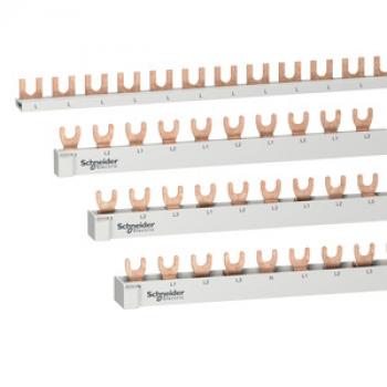 Schneider Electric R9XFH357 Resi9 Phasenschiene Gabel, 3P, 57 TE, 63A, ablängbar