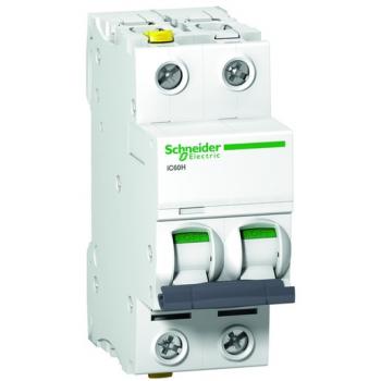 Schneider Electric A9F07202 Leitungsschutzschalter iC60H, 2P, 2A, C Charakteristik