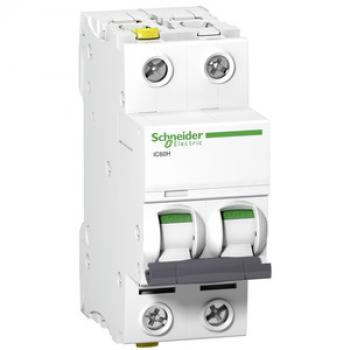 Schneider Electric A9F07202 Leitungsschutzschalter iC60H, 2P, 2A, C Charakteristik