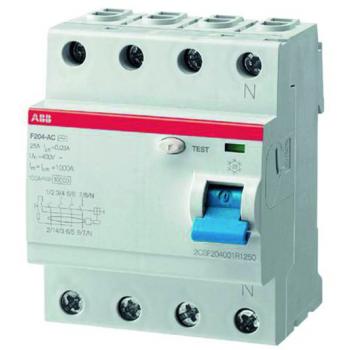 Abb FI  F204B+40/0.03 F204B+40/0,03 FI-Schutzschalter 4P,TypB+,40A,30mA,kurzzeitverz