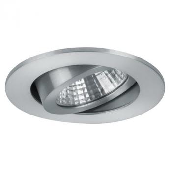 ARDEBO.de - 12261253 LED-Einbaustrahler 350 mA, 7 W, 38°, 2.700 K, rund, schwenkbar, alu mat