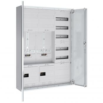 ARDEBO.de - S37ZA120 Zählerschrank 3Pkt 2Z 1V 1APZ, HLAK IP43 SK2, 5-polig, BxHxT: 800x1100x