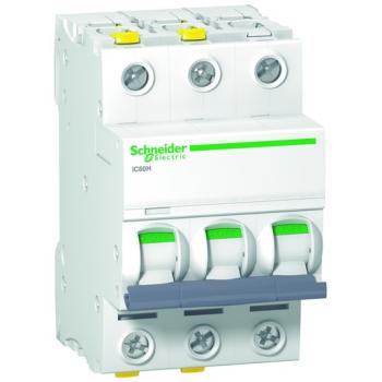 Schneider Electric A9F07306 Leitungsschutzschalter iC60H, 3P, 6A, C Charakteristik