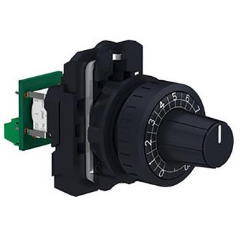 Schneider Electric XB5AD912R10K Potentiometer Kunststoff Komplettgerät mit integr. Widerstand 10KOh