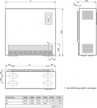 ARDEBO.de - VSU 400 EL VAILLANT Elektro-Speicherheizgerät VSU 400/5 EL mit elektr. Laderegle