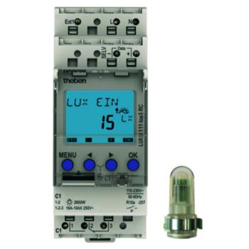 Theben LUNA 111 top3 AL Dämmerungsschalter mit Aufbau-Lichtsensor, 1 Kanal