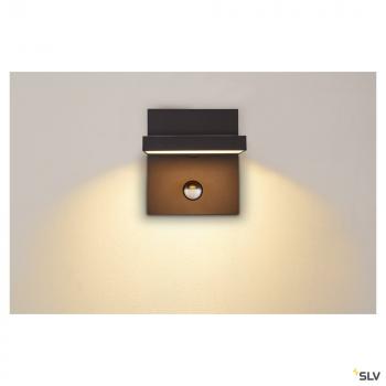 Slv 1002990 ABRIDOR SENSOR, Outdoor LED Wandaufbauleuchte IP55 anthrazit 3000/4000K