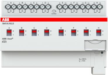 Abb SA/S8.10.2.2 SA/S8.10.2.2 Schaltaktor, 8fach, 10 A, REG