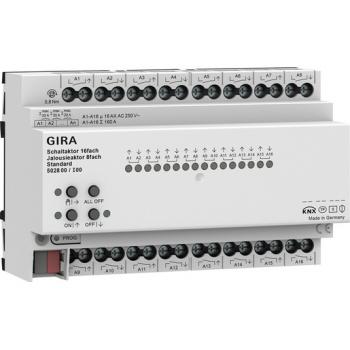 Gira 502800 Schalt-/Jal.aktor 16f/8f 16 A Std OneKNX REG